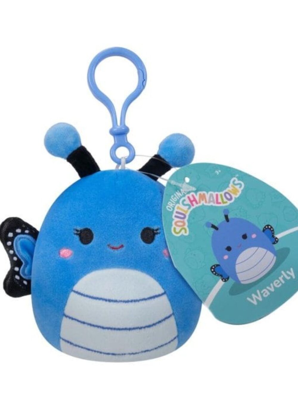 Squishmallows™ Mini 3.5 Inch Clip-On Plush Waverly